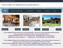 Tablet Screenshot of horizontalholidays.com
